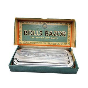 Rolls Safety Razor Viscount Model England Early 1930s Original Manual & Box